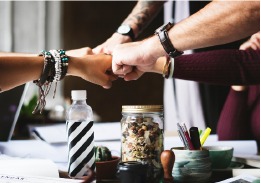 Team collaboration hands